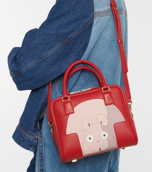 Loewe X Spirited Away B h Amazona 19 Square Leather Tote Mytheresa