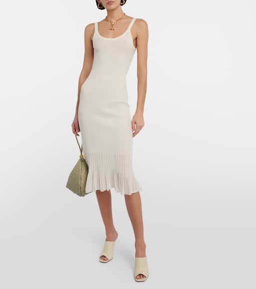 Bottega Ribbed knit midi dress Mytheresa