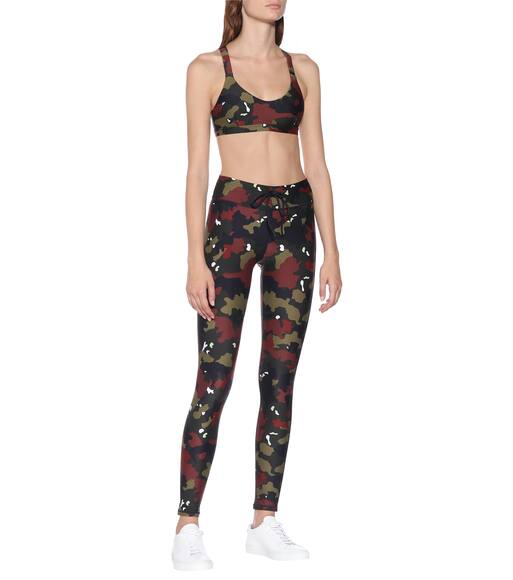 camo print sports bra