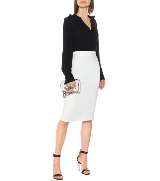 Crêpe Pencil Skirt - Alexander McQueen 