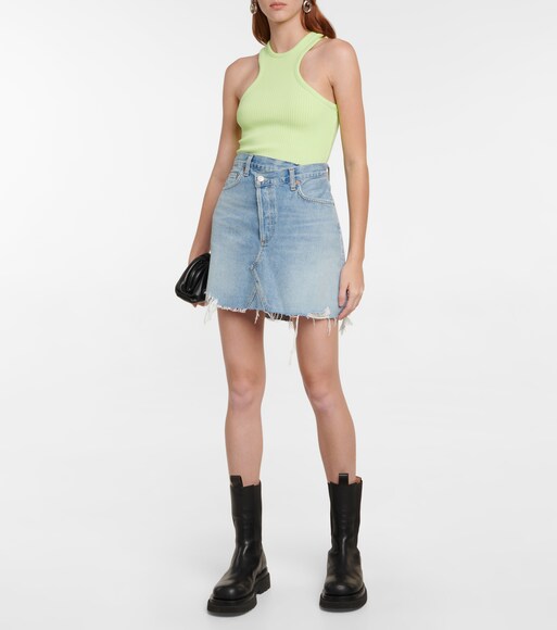 Agolde - Criss Cross denim skirt 