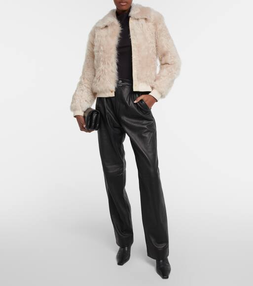 nili lotan shearling coat