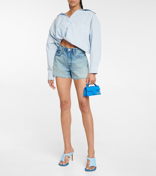 Le Brigette high-rise denim shorts 