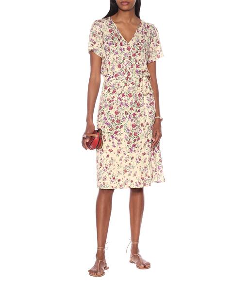 sophie velvet floral midi dress