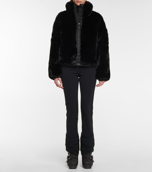 fur ski jacket
