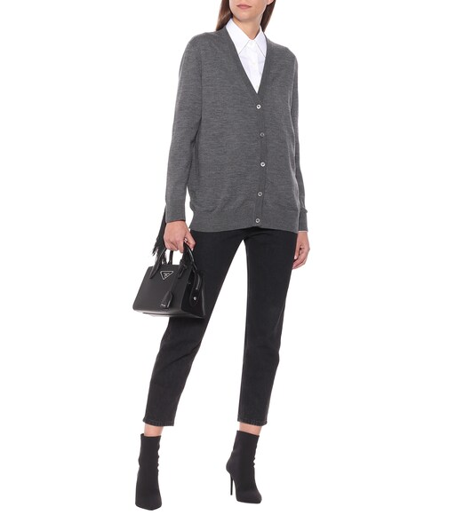 prada wool cardigan
