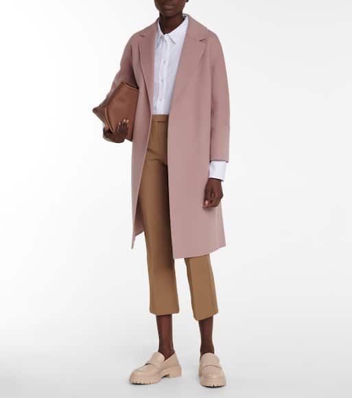 Max mara arona belted wool coat clearance