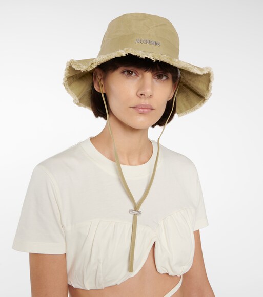 jacquemus le bob artichaut cotton bucket hat mytheresa