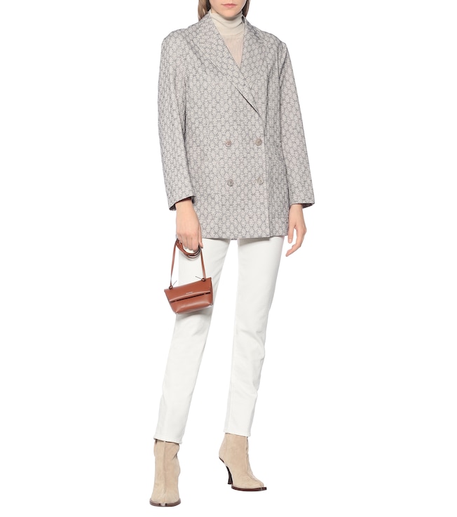 Acne Studios Floral-jacquard blazer