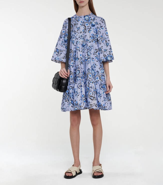 Erdem Edison printed cotton poplin minidress