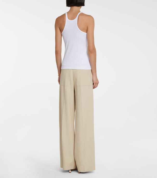 TOTEME Toteme Cotton-blend racerback tank top