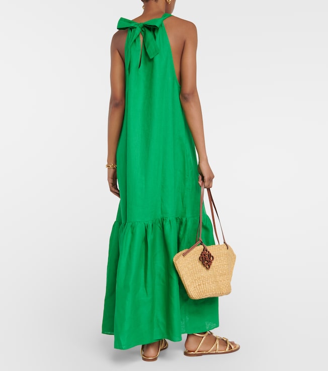  Asceno Ibiza linen maxi dress