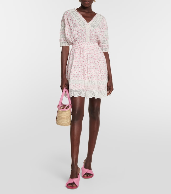 LoveShackFancy Newton cotton mini dress