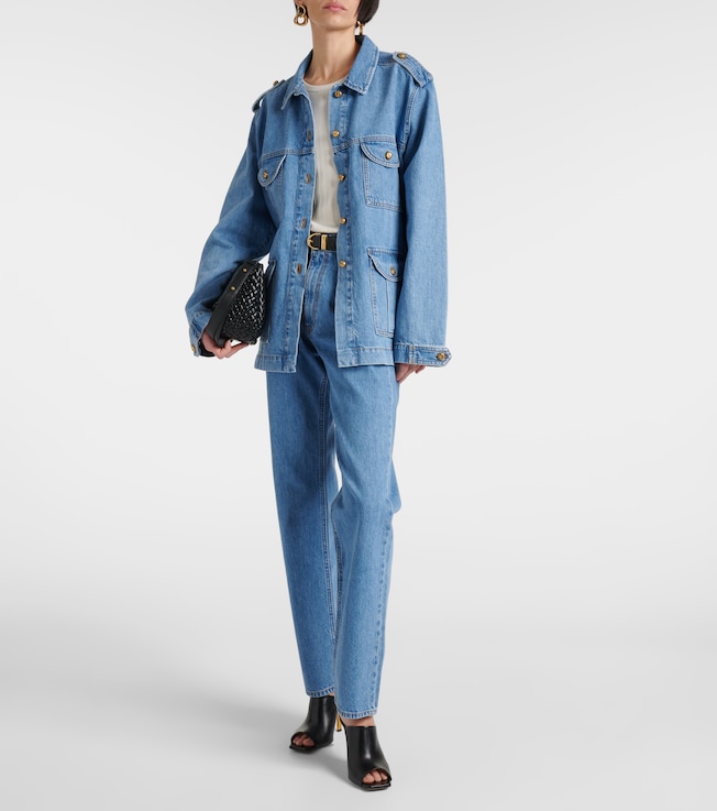 Blazé Milano Sahariana oversized denim jacket