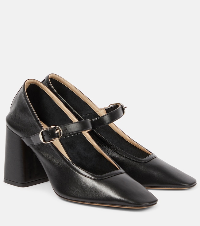 LE MONDE BERYL Leather Mary Jane pumps