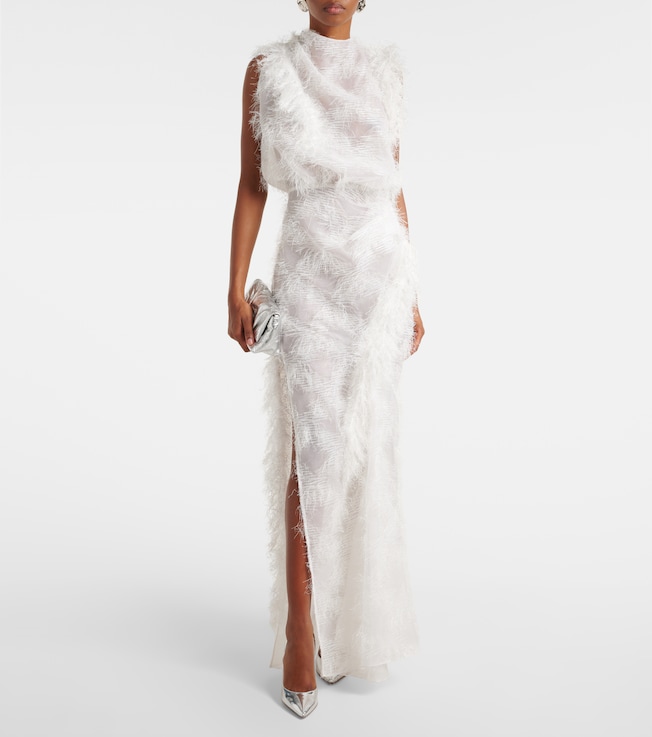 Maticevski Alabaster silk-blend gown