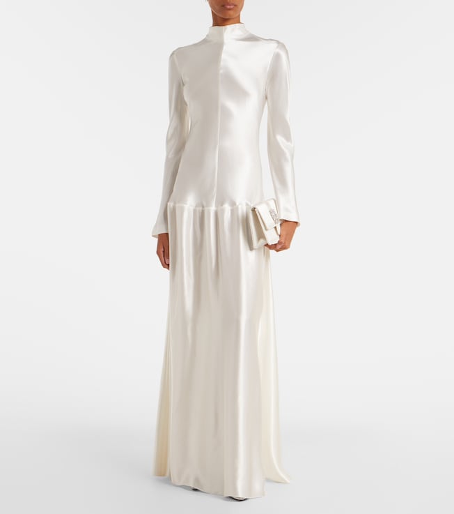 Fforme Mila satin maxi dress
