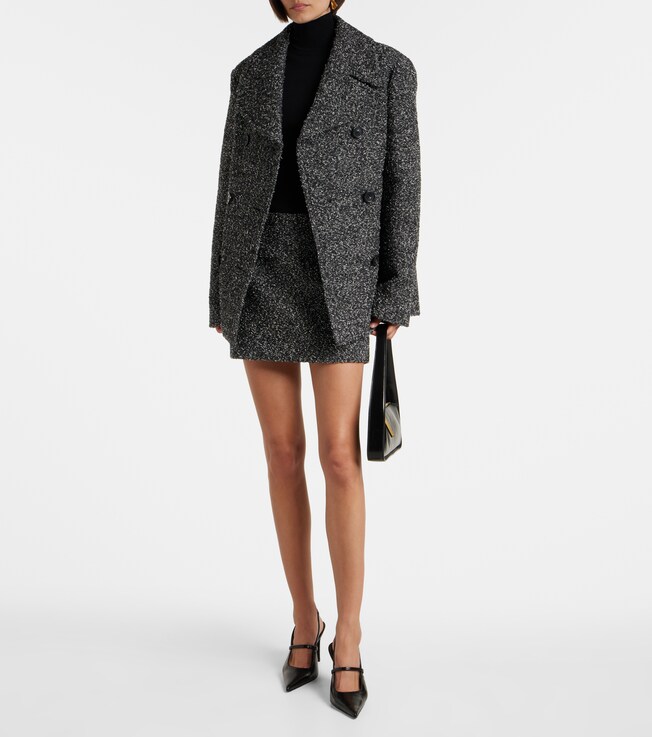 Sportmax Anemone tweed miniskirt