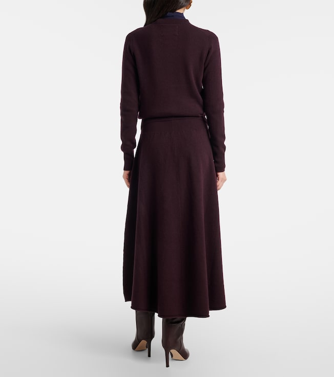  Extreme Cashmere N°388 Ease cashmere-blend maxi skirt