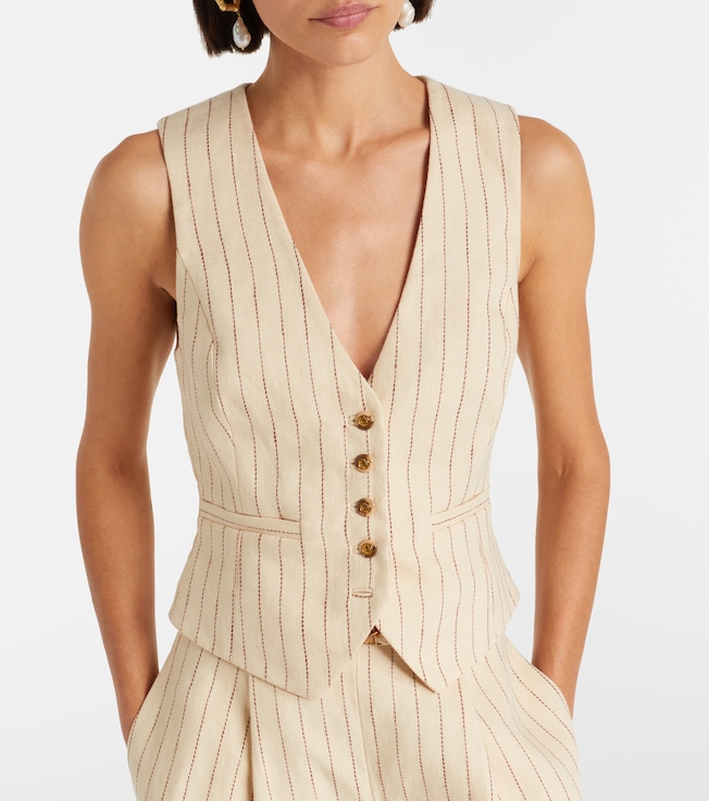 Zimmermann Zimmermann Striped linen vest