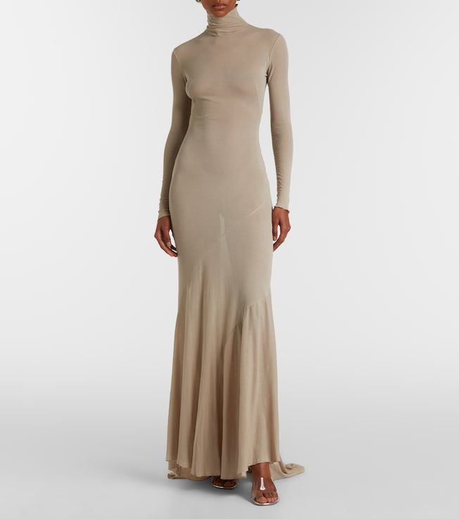 Mugler Cotton jersey gown