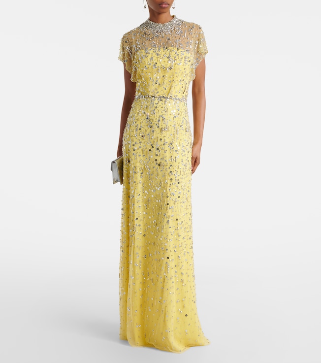 Jenny Packham Crystal Drop beaded gown