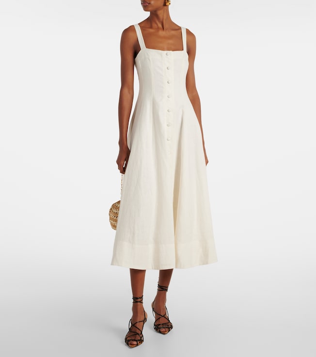 Faithfull Linen midi dress