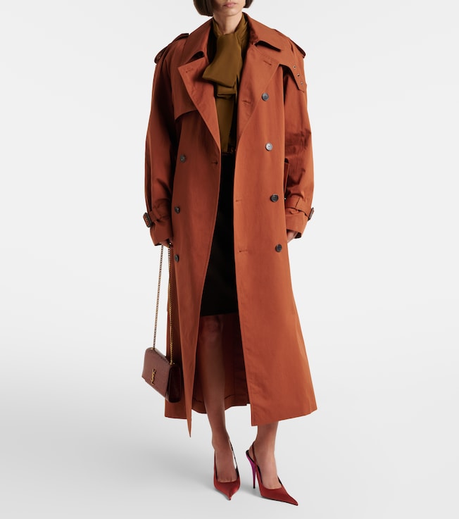 Saint Laurent Cotton and silk trench coat