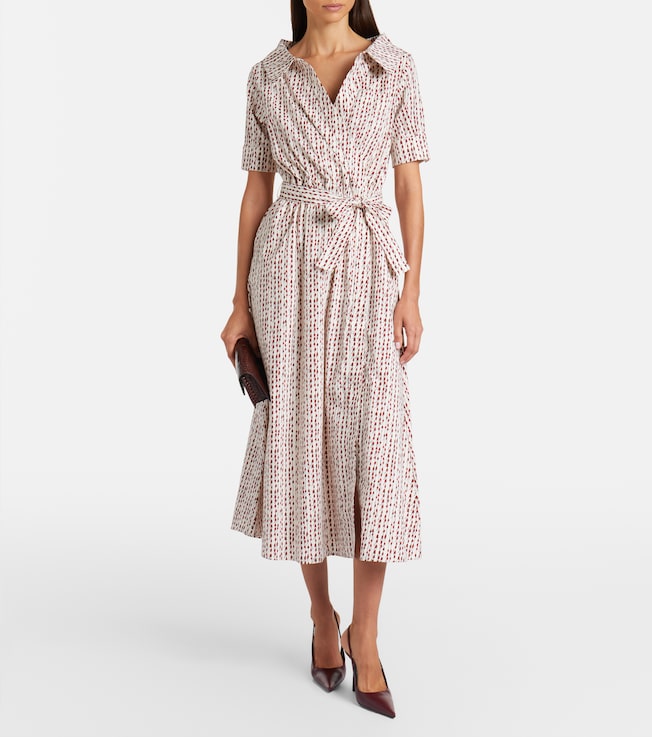 Altuzarra Lydia printed cotton-blend wrap dress