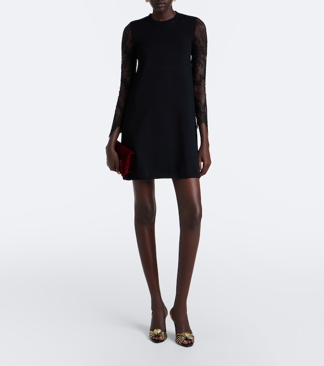 Valentino Lace-trimmed minidress