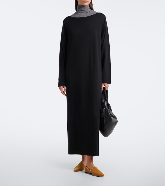Extreme Cashmere N°503 Pillar cotton and cashmere maxi dress