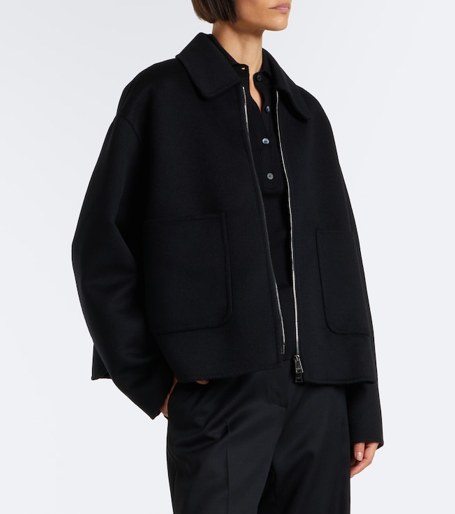 Fendi Wool and silk blouson jacket