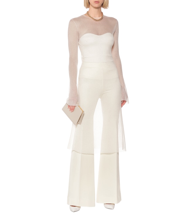 KWAIDAN EDITIONS Sheer knit midi dress