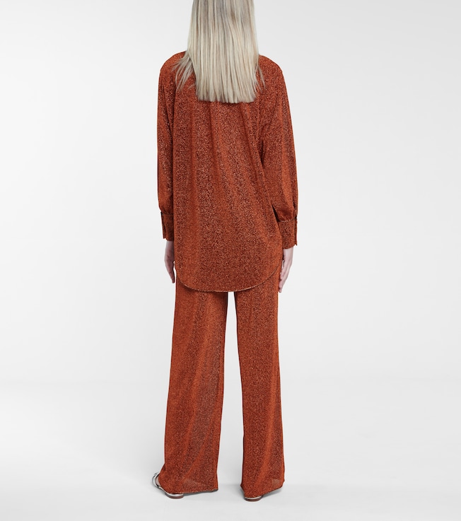 Oséree Oséree Lumière high-rise wide-leg pants