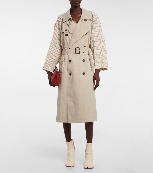 Maison Margiela Paneled cotton-blend trench coat