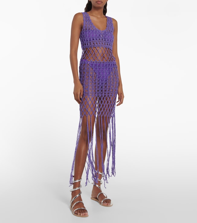 Anna Kosturova Crochet minidress