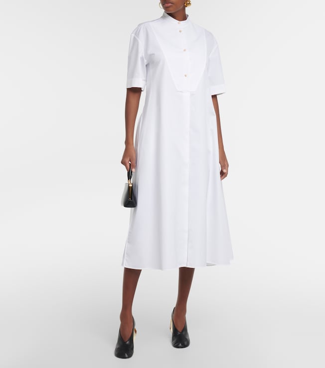 Jil Sander Cotton midi dress