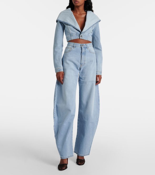 Alaïa Cropped denim jacket