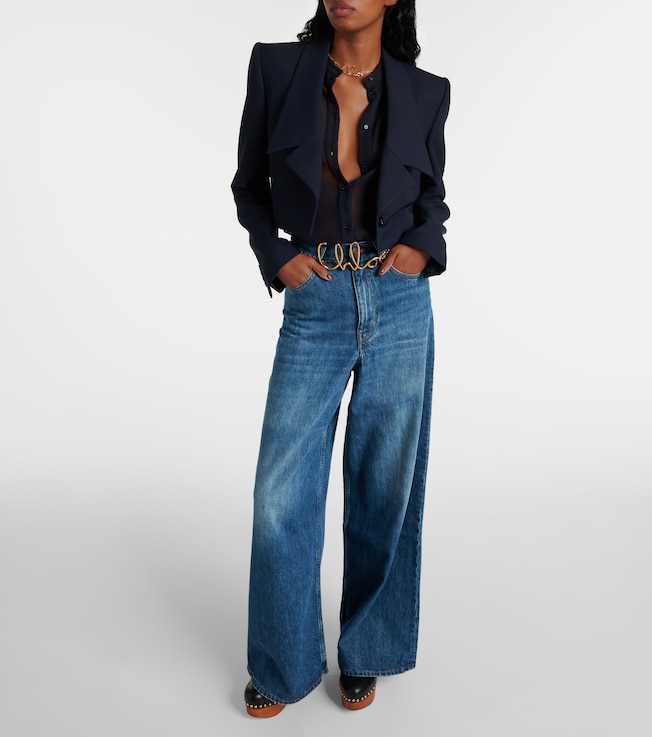 Chloé High-rise wide-leg jeans