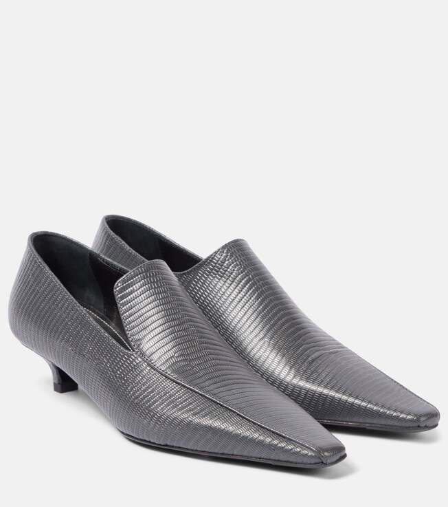 TOTEME Embossed leather pumps