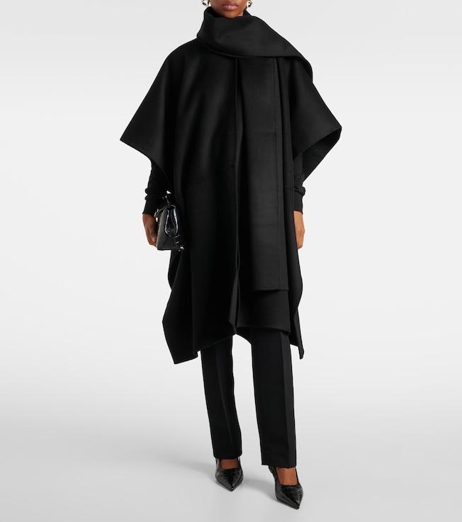 TOTEME Doublé scarf-detail wool coat