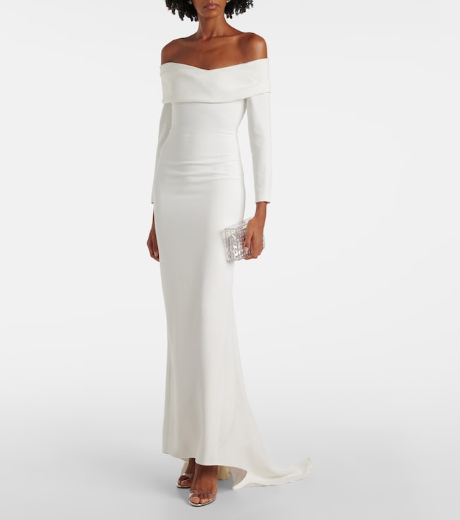 Solace London Lyla crêpe gown