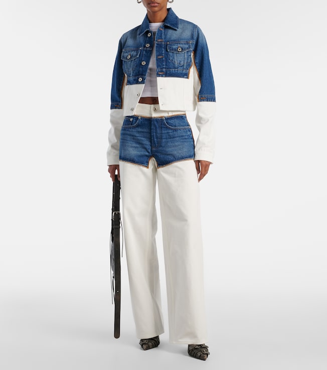 Jean Paul Gaultier Petit Grand paneled denim jacket