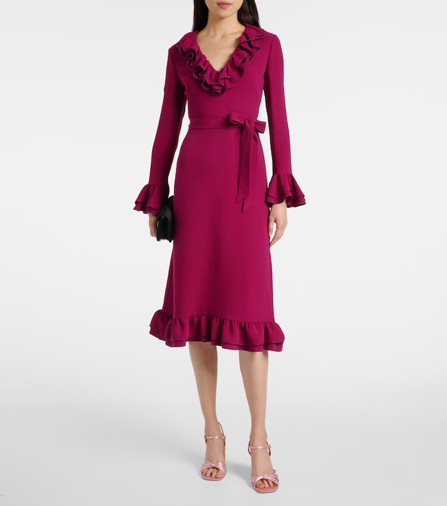 Valentino Cady Couture ruffled midi dress