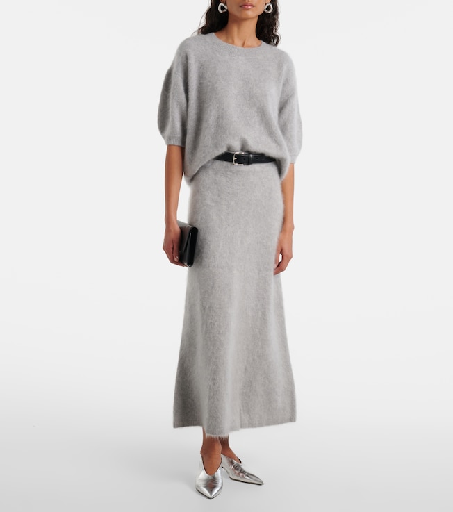 LISA YANG Asta cashmere midi skirt