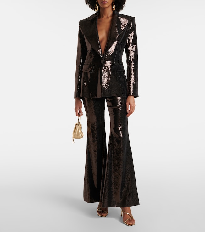 Nina Ricci Sequined flared pants