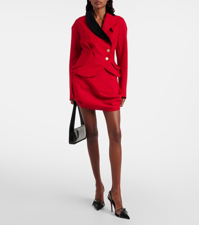 Vivienne Westwood Mini Frame wool miniskirt