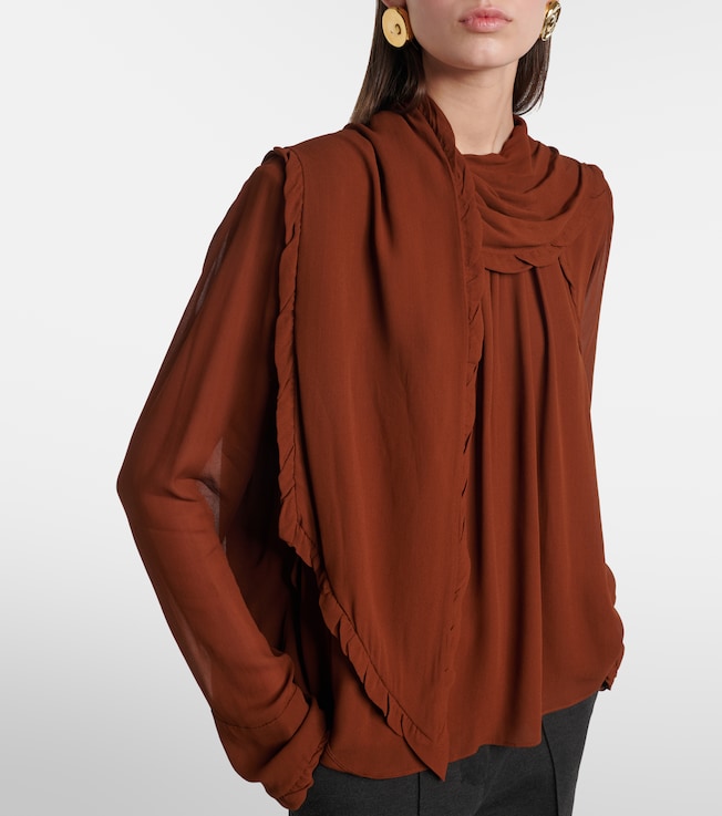 Dorothee Schumacher Dorothee Schumacher Sheer Twist georgette blouse