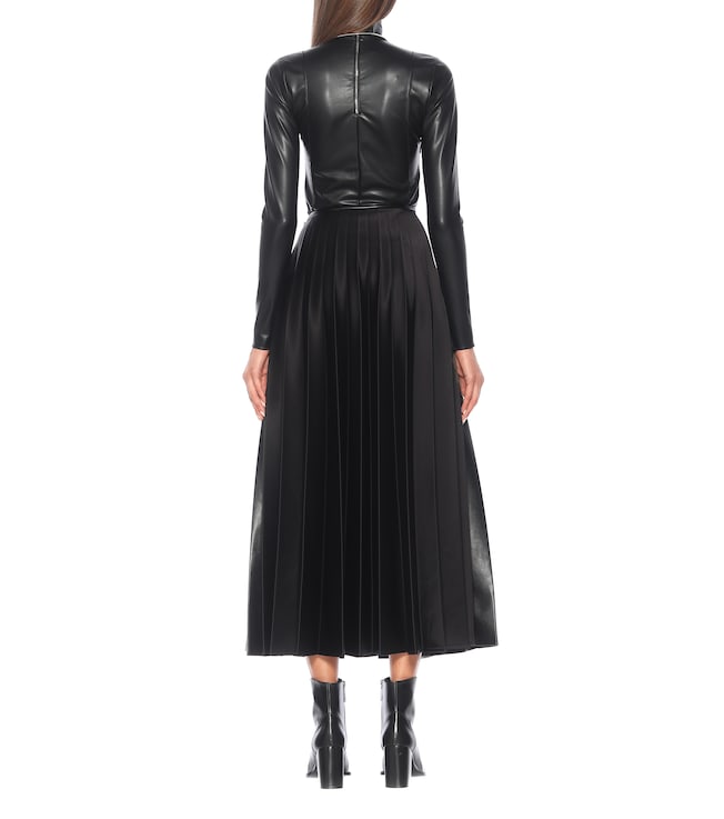 PETER DO High-rise faux leather skirt