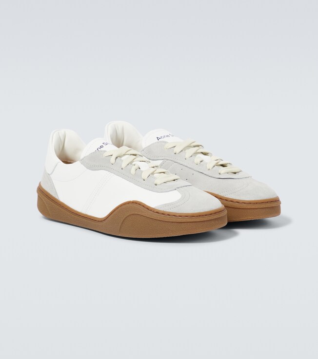 Sneakers aus Leder mit Veloursleder | Acne Studios
